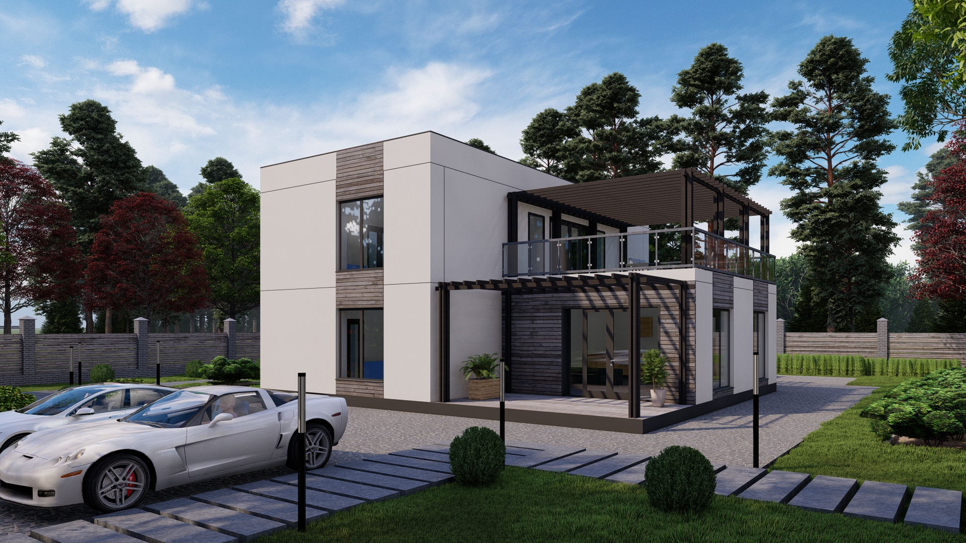 С мансардой